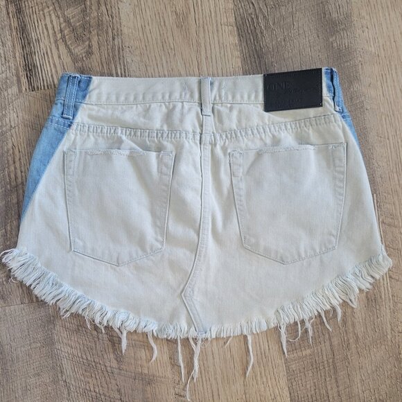 NWT One X One Teaspoon Jean Skirt - Picture 3 of 4